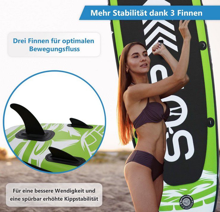 24move aufblasbares SUP Board Set (max 130Kg) mit Zubehör für 169,15€ (statt 219€)