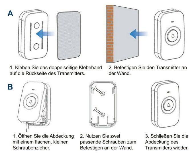 Eaxus 90280   Funkklingel und Funk Gong für 13,99€ (statt 19€)