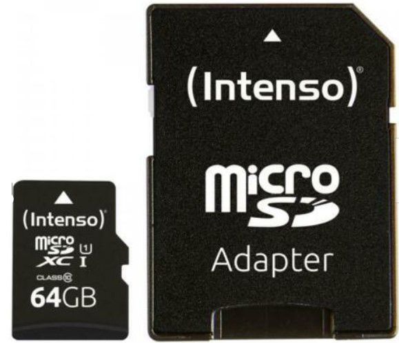 Intenso microSDXC 64GB Class 10 Speicherkarte für 5,49€ (statt neu 11€)