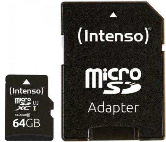 Intenso microSDXC 64GB Class 10 Speicherkarte für 4,44€ (statt 11€)