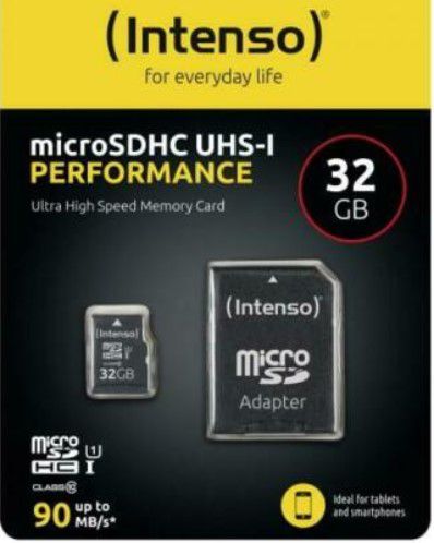 Intenso Performance microSDXC 32GB Class 10 Speicherkarte für 4,00€ (statt 6€)