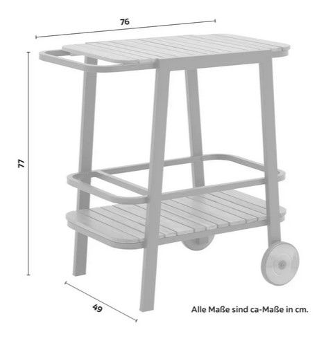Bessagi Marlo Massivholz Gartenbeistelltisch für 85,79€ (statt 129€)