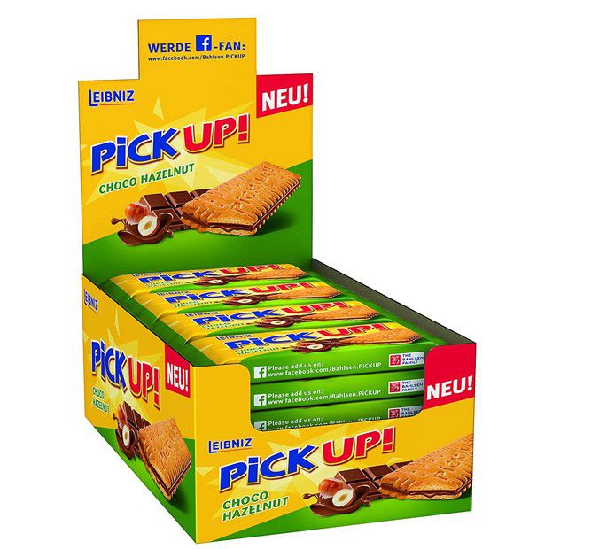 PiCK UP! Choco Hazelnut leckere 24 Keksriegel je 28g für 7,02€ (statt 13€)  prime Sparabo