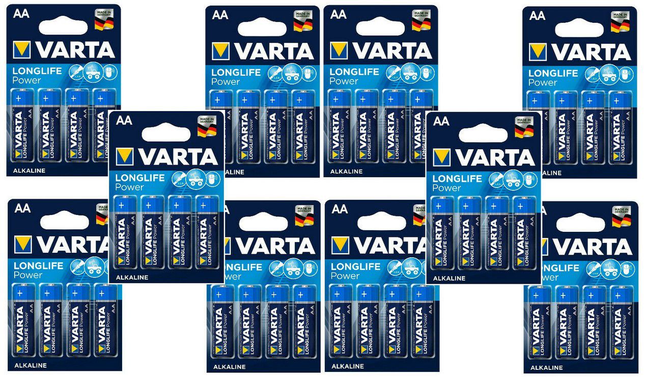 40x VARTA Longlife Power Batterien AA LR6 1,5V für 16,99€ (statt 21€)