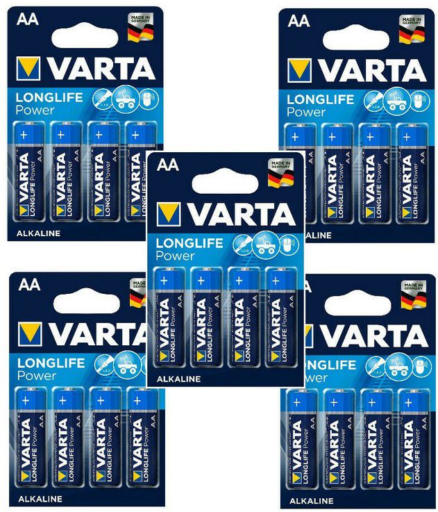 40x VARTA Longlife Power Batterien AA LR6 1,5V für 14,99€ (statt 20€)