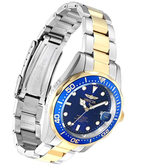 Invicta Pro Diver 8935 BiColor 37mm Armband Uhr Mineralglas für 47€ (statt 82€)