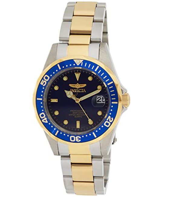 Invicta Pro Diver 8935 BiColor 37mm Armband Uhr Mineralglas für 47€ (statt 82€)