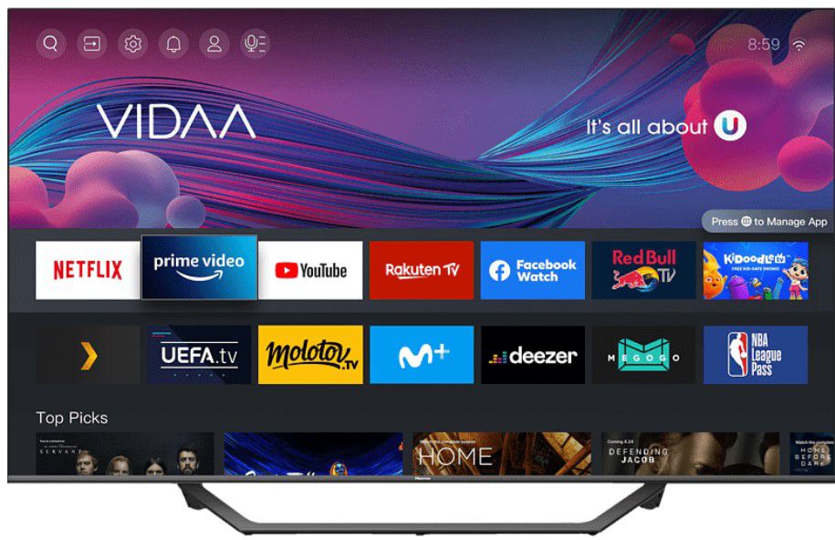 HISENSE 43A79GQ QLED 43 Zoll TV für 333€ (statt 599€)