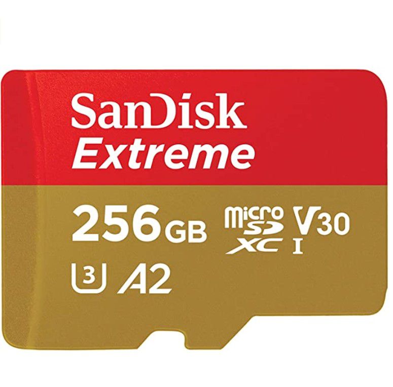 SANDISK Extreme Plus 256GB Micro-SDXC A2 Speicherkarte für 22,49€ (statt 30€)