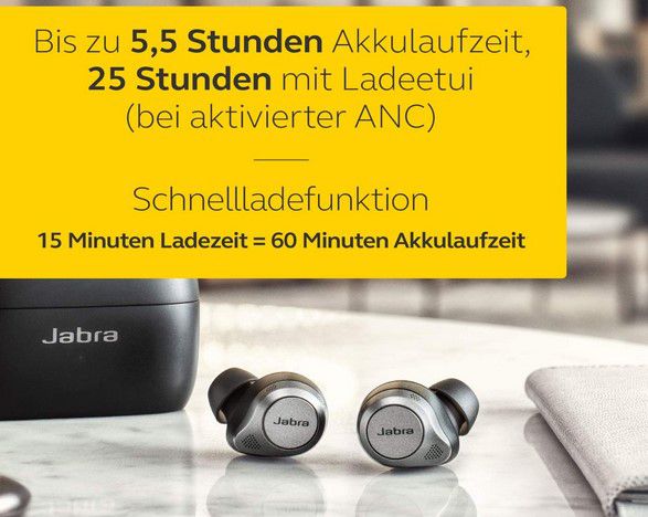 Jabra Elite 85t True Wireless In Ears ANC Headset für 129€ (statt 159€)