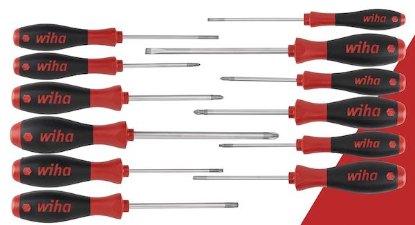 🪛 Wiha 12 tlg. Schraubendreher Set SoftFinish für 42,50€ (statt 50€)