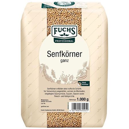 🍲 1Kg Fuchs Senfkörner im Großverbraucher-Beutel ab 4,80€ (statt 8€)