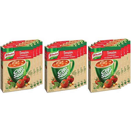 12er Pack Knorr Cup a Soup Tomatencreme mit Knusper-Croutons ab 9,50€ (statt 12€) &#8211; Sparabo
