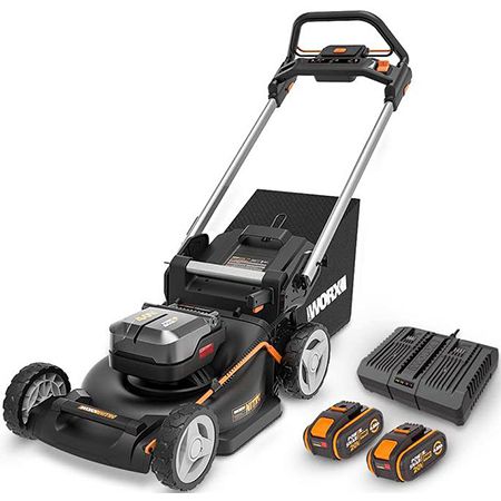 WORX WG749E Akku Rasenmäher 40V (2x20V) mit Akkus für 377€ (statt 419€)