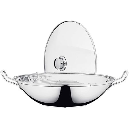 ♨️ WMF Party Taiwan Wokpfanne mit Deckel & Ablagegitter für 46,38€ (statt 61€)