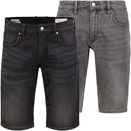 s.Oliver Knit Denim Herren Shorts in zwei Farben für je 28,94€ (statt 37