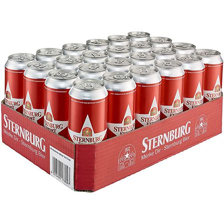 24x Sternburg Export Bier, 0,5L Dosen für 10,24€ + Pfand (statt 14€) &#8211; Prime Sparabo