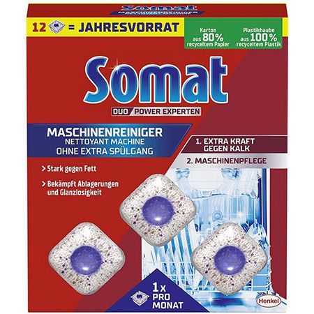 Somat Spülmaschinenreiniger Tabs Anti-Kalk, 12 WL ab 6,44€ (statt 10€)