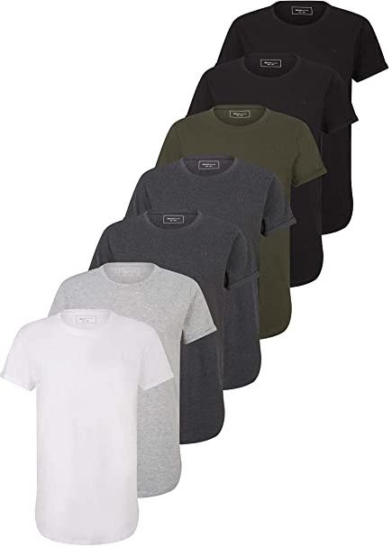 7er Pack Tom Tailor Basics Shirts mit mehreren Farben ab 49,98€ (statt 80€)