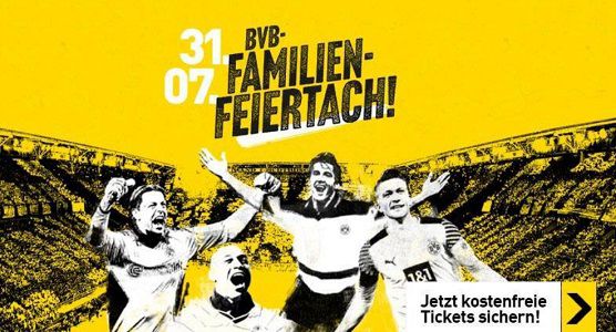 Freikarten zum BVB Familien Feiertach zur Saisoneröffnung am 31.07.22