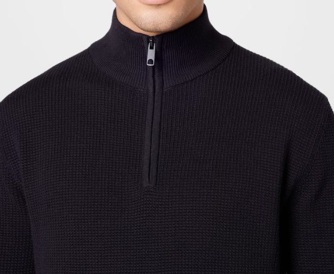 ESPRIT Feinstrick Pullover in Schwarz aus 100% Baumwolle für 17,45€ (statt 38€)
