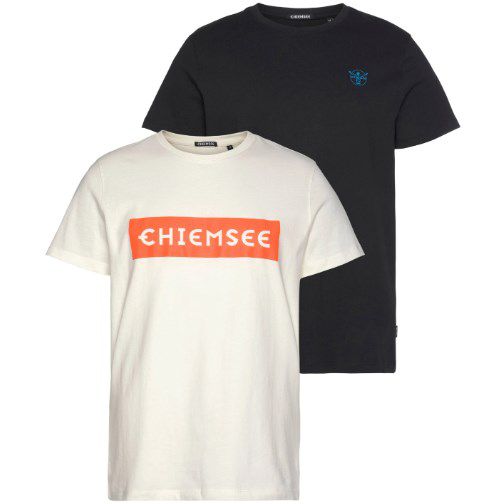 2er Pack Chiemsee T Shirts in Schwarz und Weiß für 24,99€ (statt 31€)