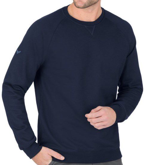 Trigema Sweatshirt mit Biobaumwolle in Blau  Made in Germany ab 41,95€ zzgl. Versand (statt 65€) XL bis 3XL