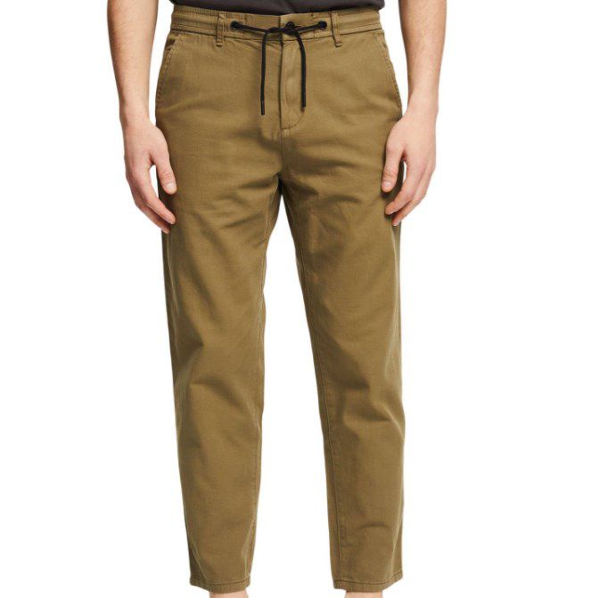 ESPRIT Chinohose in Khaki mit Kordel Verschluss für 19,16€ (statt 36€)