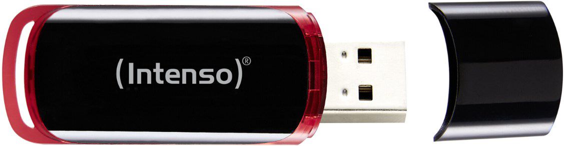 Intenso Business Line USB Stick mit 64GB in Schwarz Rot für 4,79€ (statt 8€)   lange Lieferzeit