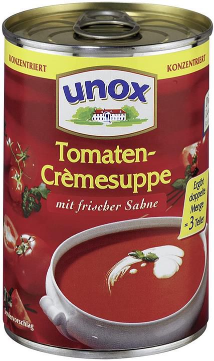 6er Pack Unox Tomaten Crèmesuppe mit frischer Sahne, 400 ml ab 8,60€ (statt 11€)   Prime Sparabo