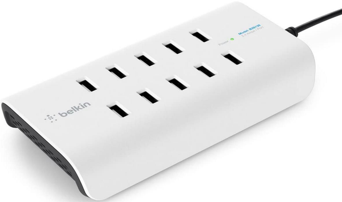 Belkin Rockstar 10 Port USB A Ladegerät mit 120W und 10 x 2,4A für 80€ (statt 103€)