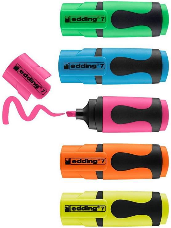 4x 5er Pack edding 7 Mini Textmarker mit Neon Farben für 11,51€ (statt 15€)