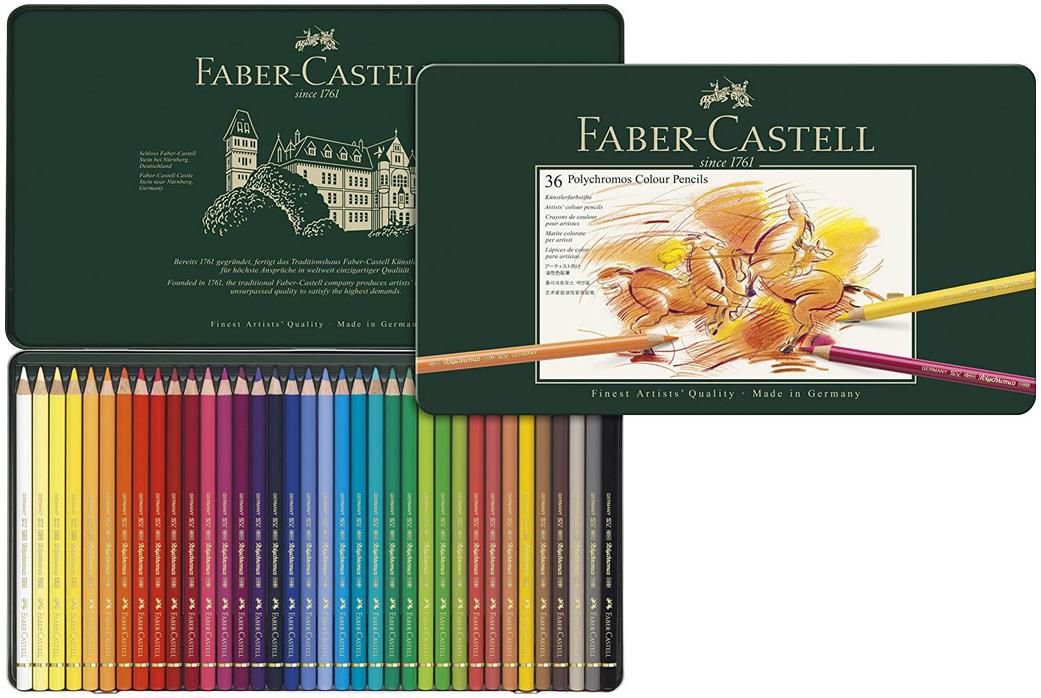 Faber Castell 110036   Künstlerfarbstift Polychromos im Metalletui, 36er Pack für 28,85€ (statt 46€)   Prime
