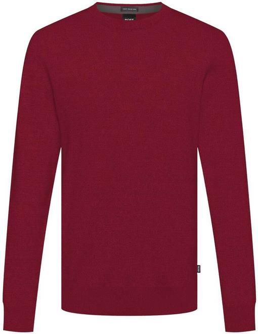 BOSS Herren Rundhals Pullover in dunkelrot für 63,96€ (statt 80€)