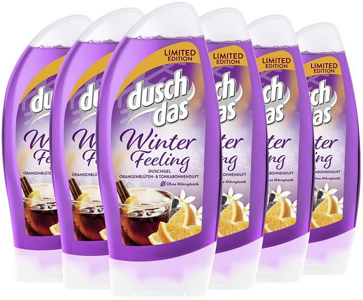 6er Pack Duschdas Winter Feeling Duschgel, 250 ml ab 7,09€   Prime Sparabo