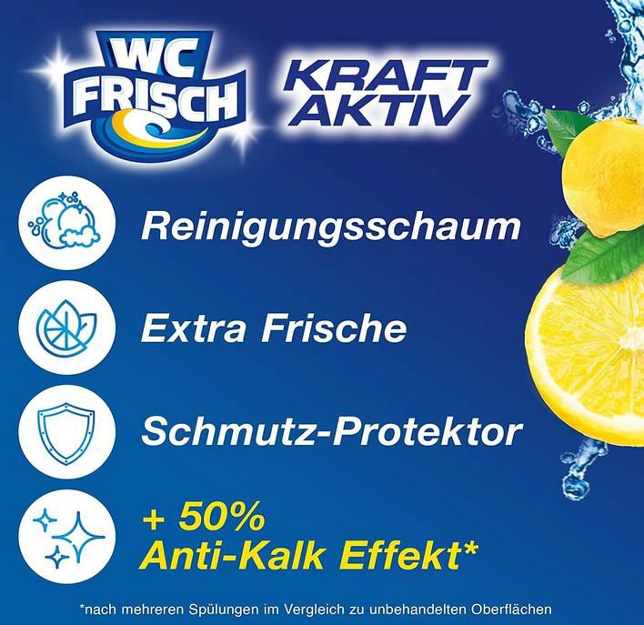 10er Pack WC Frisch Kraft Aktiv Toilettenstein Lemon ab 15,60€ (statt 20€)