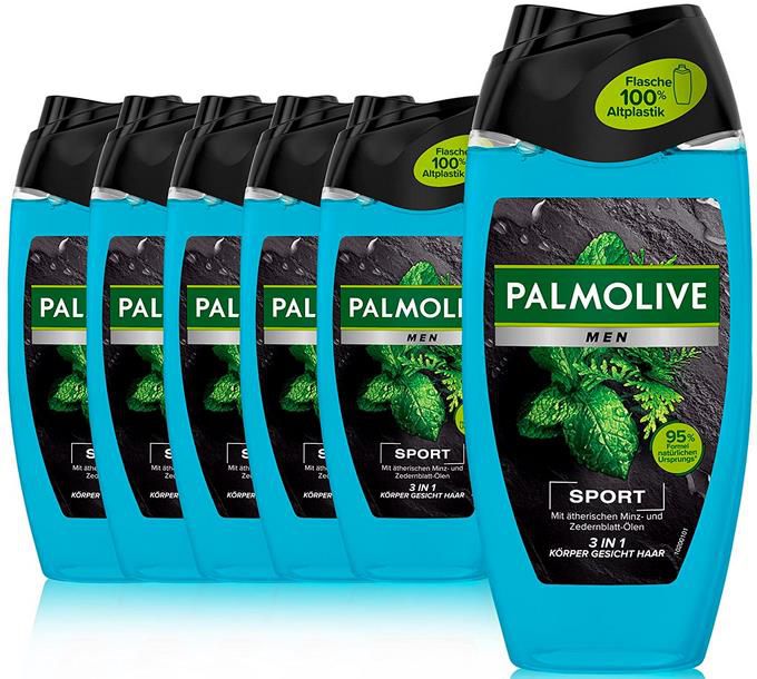 6er Pack Palmolive Men Revitalising Sport Duschgel, 250ml ab 7,28€ (statt 12€)