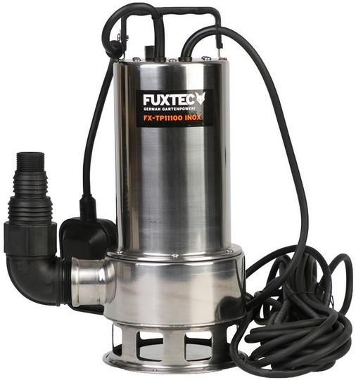 Fuxtec FX TP11000 INOX Schmutzwasserpumpe aus Edelstahl, 1.100 Watt für 57€ (statt 99€)