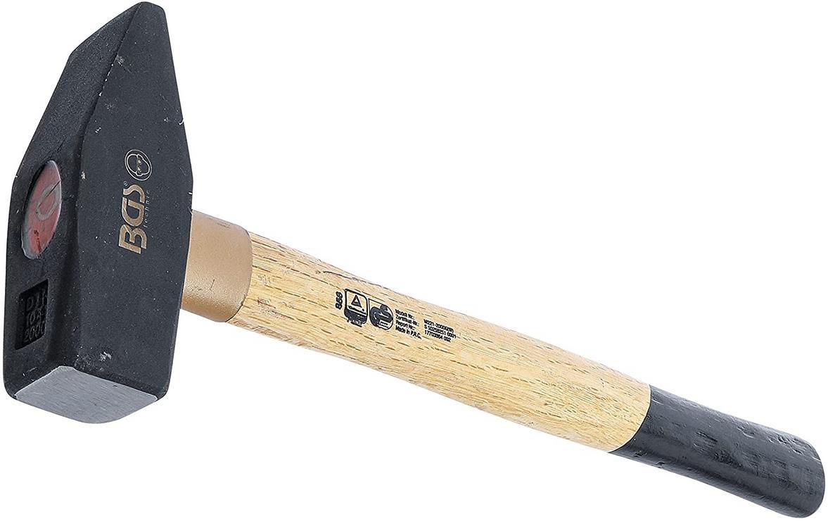 BGS 858 Schlosserhammer mit Holz Stiel, DIN 1041, 2Kg für 11,27€ (statt 17€)   Prime