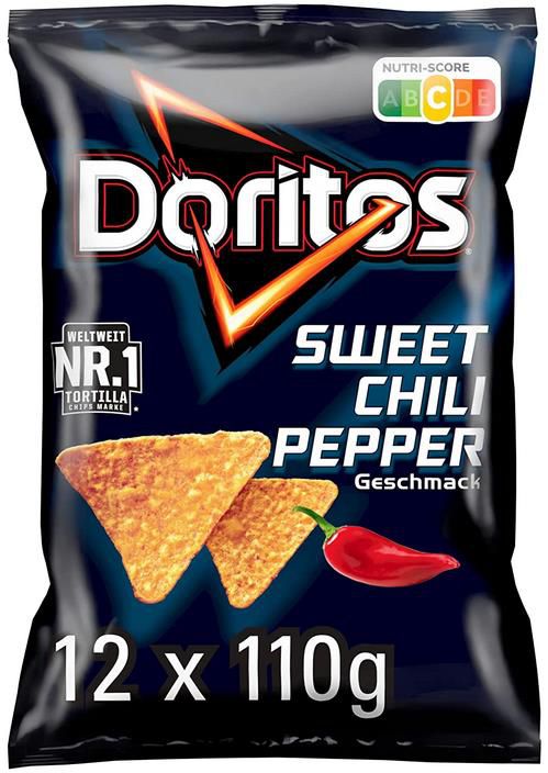 12x Doritos Tortilla Nachos mit süßem Chili Geschmack für 14,28€ (statt 18€)