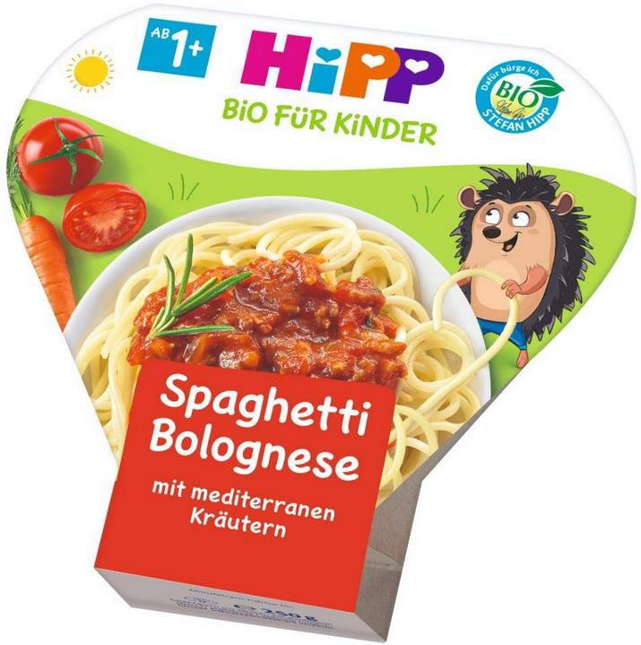 6x HiPP Bio für Kinder Pasta   Spaghetti Bolognese, 250 g ab 8,27€ (statt 12€)   Prime Sparabo