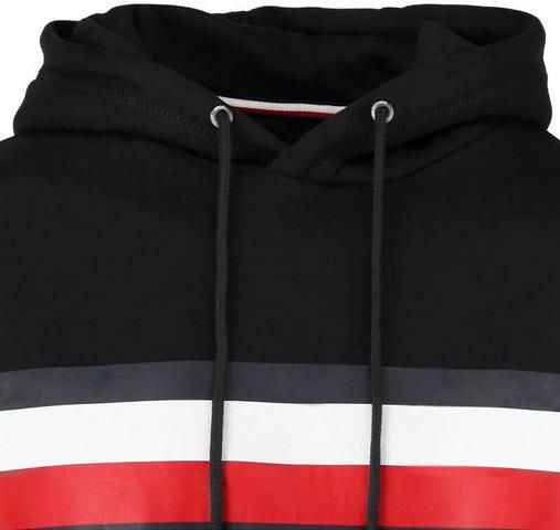 Tommy Hilfiger Global Stripe Herren Hoodie in Schwarz für 47,96€ (statt 70€)