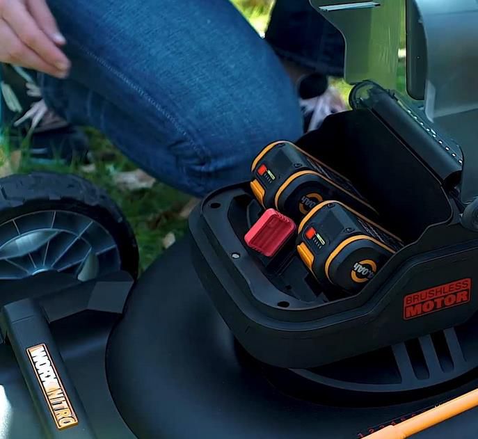 WORX WG749E Akku Rasenmäher 40V (2x20V) mit Akkus für 377€ (statt 419€)