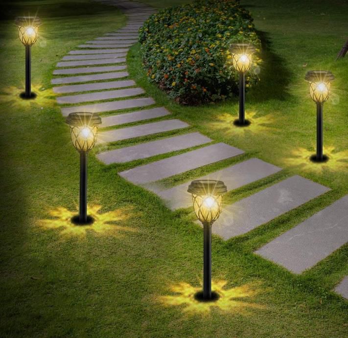 6er Pack Geediar LED Solar Gartenleuchten mit warmweißen Licht für 13,99€ (statt 28€)