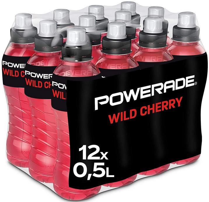 12er Pack Powerade Sports Wild Cherry ab 9,89€ (statt 15€)