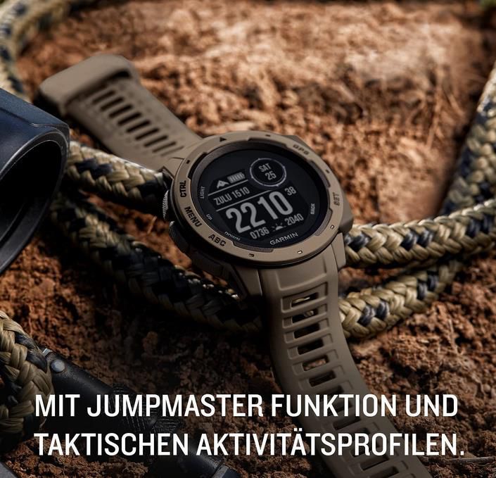 Garmin Instinct Tactical Edition GPS Smartwatch mit Sport /Fitnessfunktionen für 182,75€ (statt 214€)