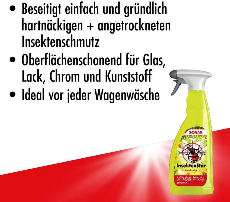 Sonax InsektenStar Reinigungsmittel für Autos für 7,97€ (statt 10€)