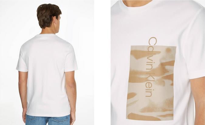 Calvin Klein Camo Box Logo Herren T Shirt für 28,94€ (statt 38€)