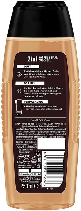 2x Fa Men Pure Refresh 2in1 Körper & Haar Duschgel mit Guarana Duft ab 2,12€   Prime Sparabo