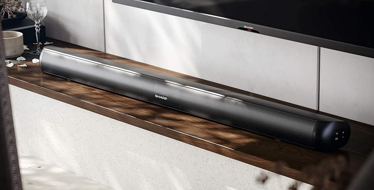 Sharp HT SB147 2.0 Slim Soundbar mit 150 Watt und LED Display für 56,25€ (statt 76€)